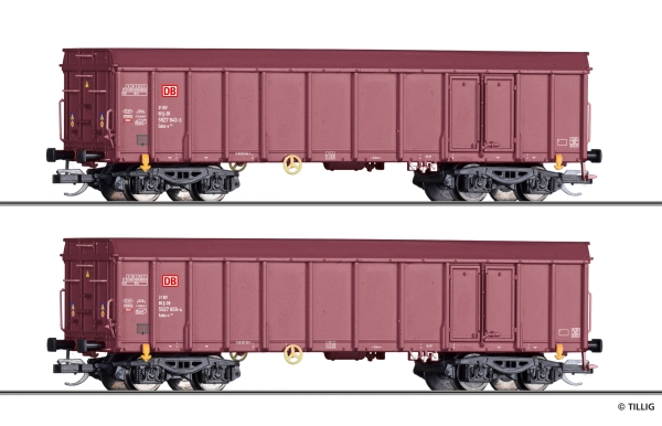 TT D DB Güterwagen Ealos -x -Set 2x,  4A,  Ep.VI, etc...........................................................................................................