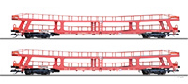 TT D DB Güterwagen-Set 2x 4A Ep.V zwei Autotransportwagen, etc.........................................................