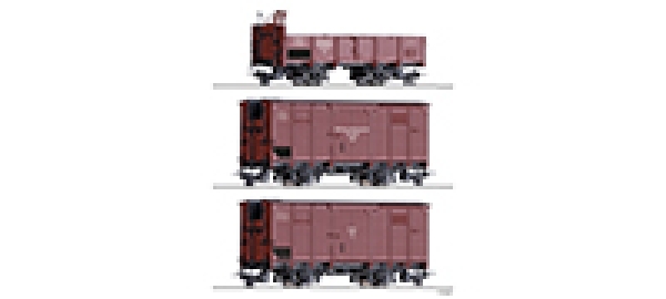 H0m D NWE GHE Güterwagen-Set 3x 2A Ep.II