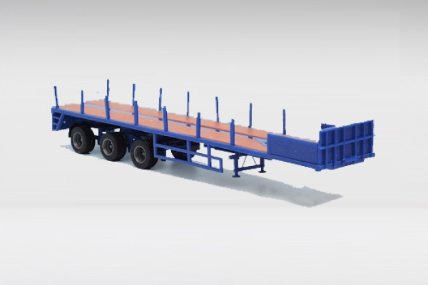 H0 LKW Ballast Trailer 3Achsen Enzianblau, etc.................