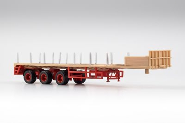 H0 D LKW Anhänger Ballast- Trailer Achsen 3, beige- rot, etc-.................