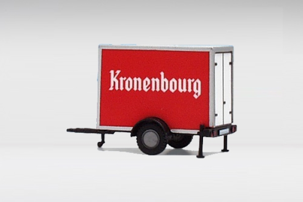H0 F Anhänger, Kühl Kofferanhänger 1A,  Kronenbourg,  etc........................................