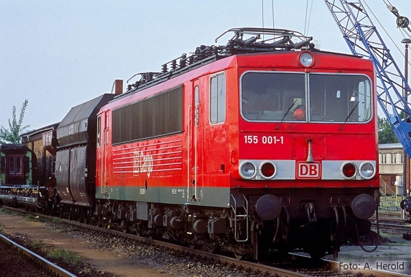 TT D DB Elektrolokomotive BR 155  250 001, 6A, Ep.V, rot, Cargo, etc.................................................................................