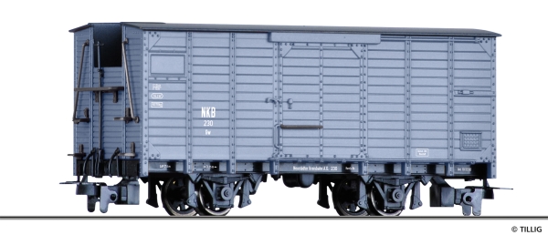H0e D NKB Güterwagen gedeckt 2A Ep.III