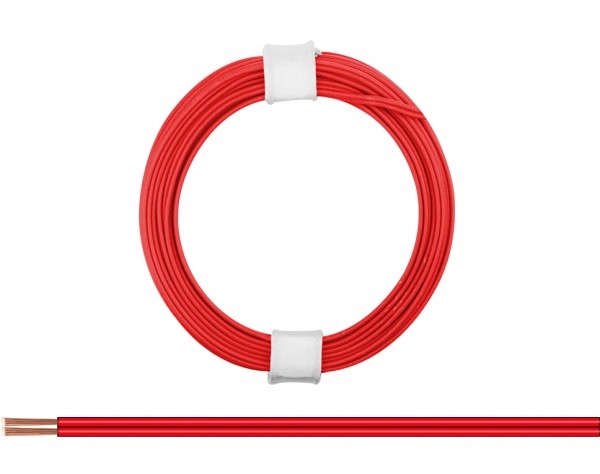 Litze  Zwillingslitze 2x 0,08mm² Ring 5m, rot/ rot, etc...............................................................................