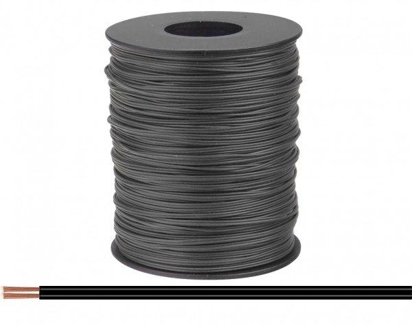 Litze  Zwillingslitze 2x 0,08mm² Ring 100m, schwarz/ schwarz, etc.............................................................................