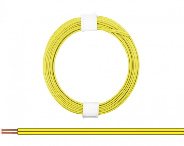 Litze  Zwillingslitze 2x 0,08mm² Ring 5m, gelb/ gelb, etc...............................................................................