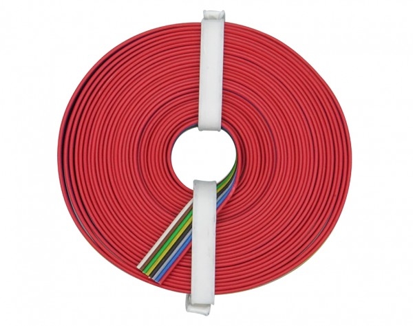 Spezialkabel Kupferschaltlitze 8x 0,14mm², 5m, rot- blau- grau- schwarz- gelb- grün-braun- weiß, etc....................................................................