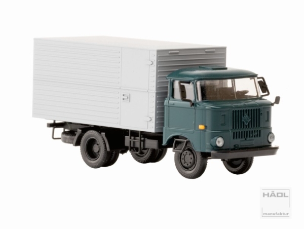 TT D DDR LKW IFA W50L, Stahlleichtbaukoffer,2A, hellblau, etc...........................................................