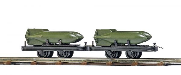 H0f Wagen 2x, bel. 2A, L= 29mm, Ladegut  Bomben