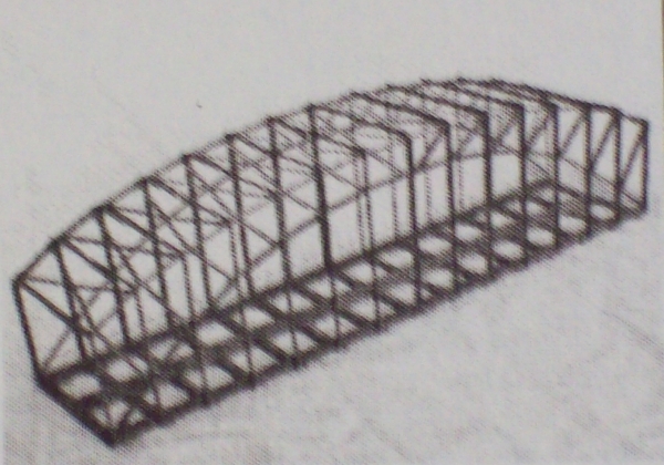 TT BT 35- 2 Bogenbrücke, grau, 2gleisig,  34,5x 8x 11cm, etc...............................................................