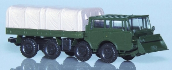 TT D LKW mil. Tatra 813, 8x 8, Pritsche/ Plane, Schiebeschild,  grün