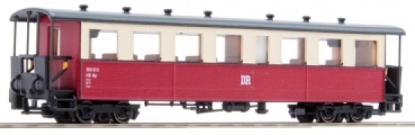 Nm D DR Personenwagen 4A. Ep.IV, rot- elfenbein, L= 91mm, Fenster 8, etc................................................................