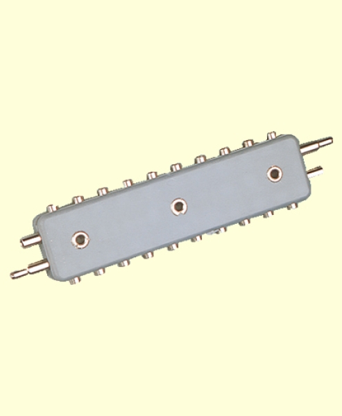 elektro Verteilerplatte, 10fach, 2pol.,  2,5mm