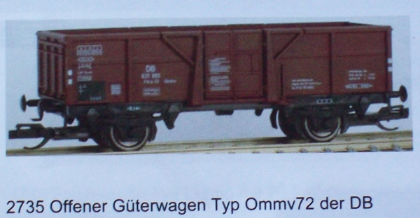TT D DB Güterwagen off., Ommv72,  2A, Ep.III, braun, etc.....................................................................