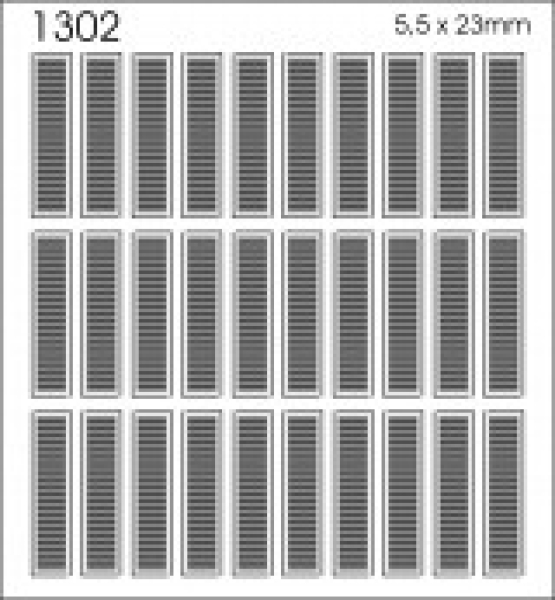 H0 Gebäude BS Fensterläden St.15x, 5,5x 23mm, D= 1mm, etc.............................................................................