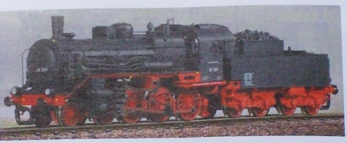 TT D DR Dampflokomotive BR 38 Ep.III, mit sächsischer Beheimatung 38234,