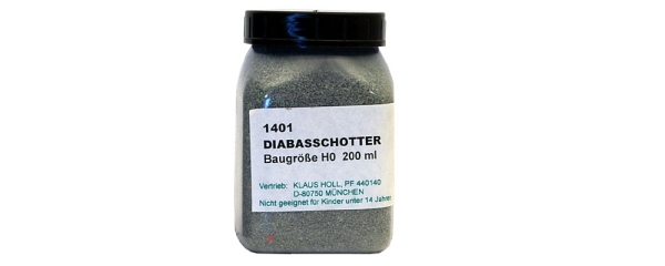 H0  Geländegestaltung Diabasschotter mittelgrau leicht Grünstich, 200ml, etc...........................................................................................................................