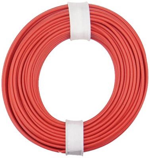 elektro Litzen Kupferschaltlitze 0,5mm², 1adrig, 16x 0,2mm, flexibel, Kunststoff isoliert, 10m, rot, etc..........................................................