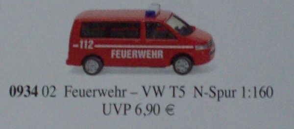 N D Bus VW T5 Bus Feuerwehr