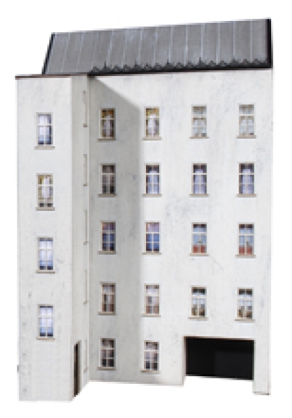 N Gebäude BS Hinterhoffasade mit 5 Fenster, schmale,  93x 57x 152mm, etc...........................................................................