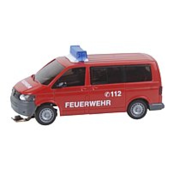 H0 car VW T5 Feuerwehr mit Blinkelektronik
