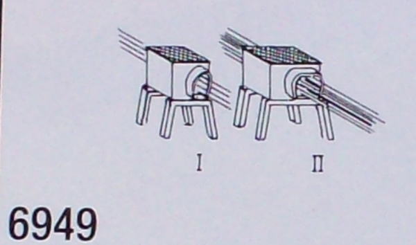 N Eu Bahnausstattung BS MS Druckrollenkästen oberird. etc.. MS 4x