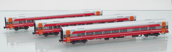 N NL NSB Personenwagen B7 Set 3x, Kl.2, Ep.V, Tomatensuppendesign, etc...................................................