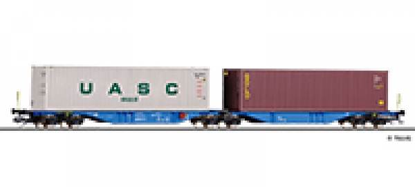 TT D PRI Containertragwagen bel. 6A Ep.VI NACCO, etc......................................................................................................