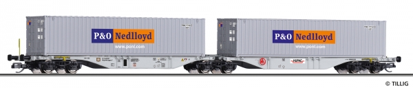 TT CH PRI Containertragwagen bel. 6A Ep.VI HUPAC AG, etc.............................................................................................