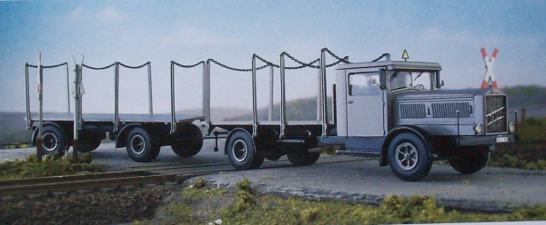 H0 BS LKW Vomag Langholzwagen