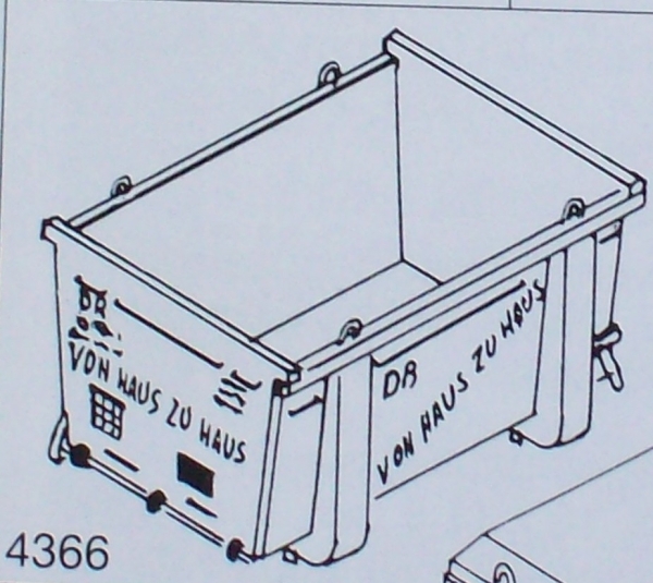 H0 D Containerbeschriftung Haus zu Haus