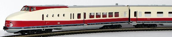 TT D DR Dieseltriebwagen- Set BR 175 , 4teilig,  2A, Ep.III, NEM 651, R= 310mm, L= 820mm, etc.....