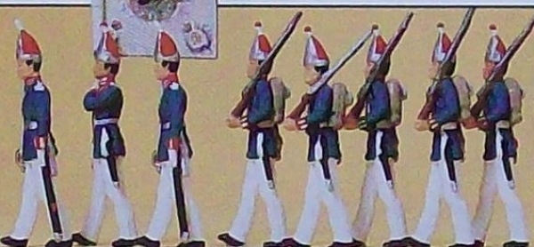 H0 mili Figur Garderegiment zu Fuß