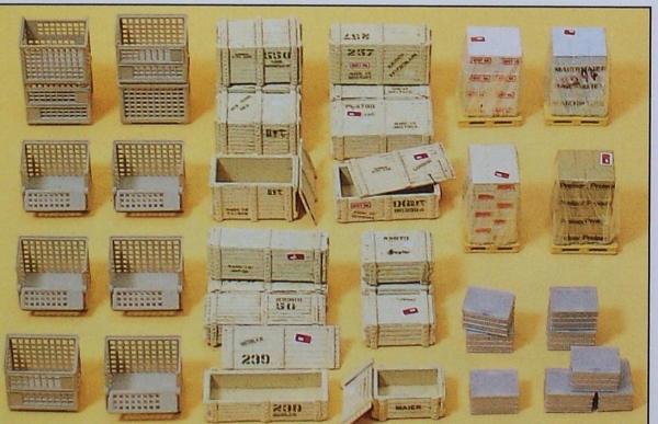 H0 Ausschmückung BS Gitterboxpaletten und anderes Ladegut