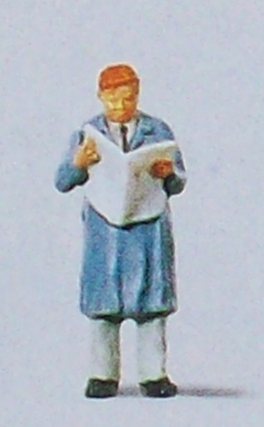 H0 Figur Zeitungsleser