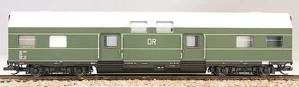 TT D DR Doppelstock- Gepäckwagen 152-004, 4A, Ep.III, Decoder, grün