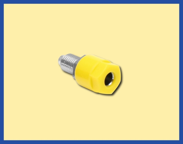 elektro Stecker Buchsen Telefonbuchse 4mm gelb, etc....................................................................