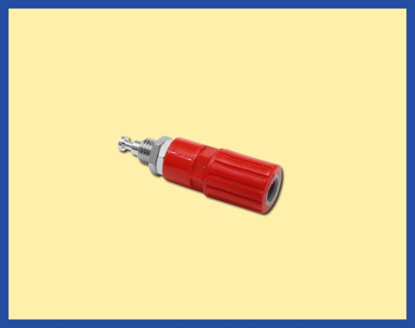 elektro Stecker Buchsen Polklemme vollisoliert rot, etc............................................