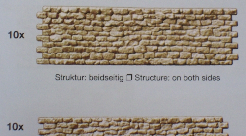 H0 Ausschmückung Bruchsteinmauer 5x 10 Mauerteile etc...................................................................................................