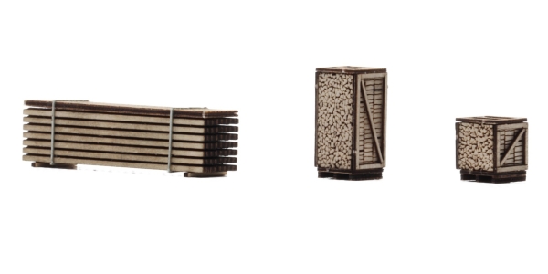 H0 Geländegestaltung BS Holzlasten, 1x 57,5x 15x 16,7mm, 2x 11,5x 12,7x 25,8mm, etc..........................................