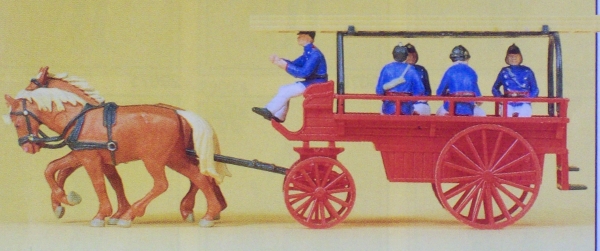 H0 Figur Mannschafts und Gerätewagen