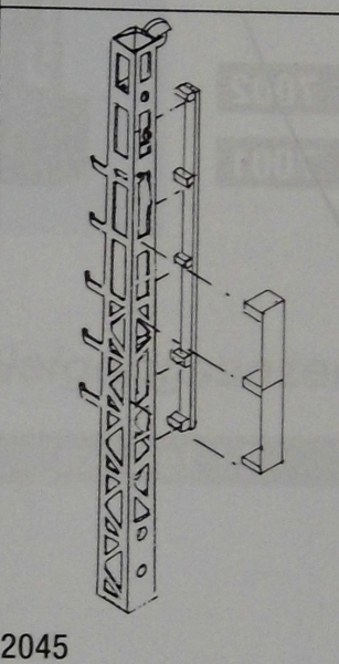 H0 Ausstattung Stummelgittermast ( 4m Orginalhöhe )