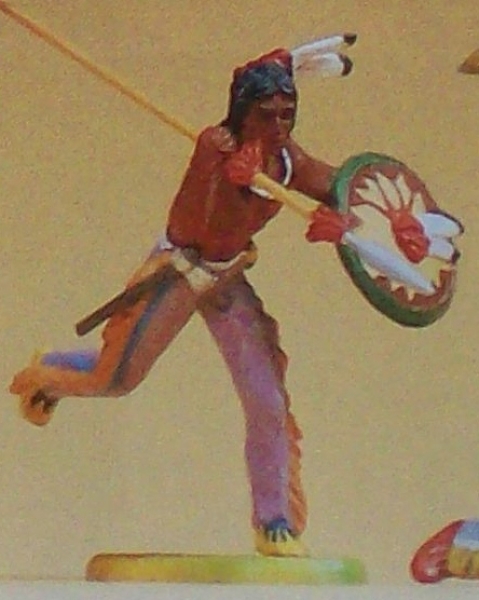 1: 25 Indianer laufend mit Speer