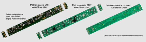 elektro Straßenbahnplatine Motor- Beiwagen Gotha ET57/ EB 57, etc.................................................................