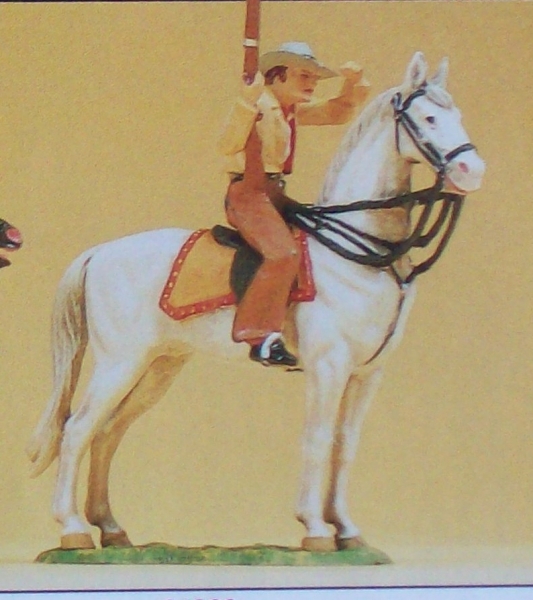 1: 25 Cowboy zu Pferd