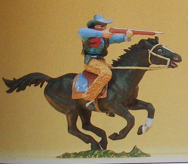 1: 25 Cowboy reitend