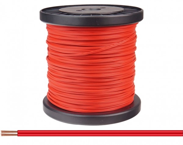 Litze  Zwillingslitze 2x 0,14mm²,  Ring 100m, rot/ rot, etc..............................................................................