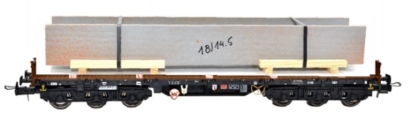 H0 D DB Schwertransportwagen Salmms 454, 6A, beladen mit U- Träger, einfarbig, etc......................