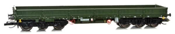 H0 D DR Schwerlastwagen Samms 4860, 6A, Bauzugwagen der Bahnbau Gruppe, RBD Magdeburg, unbeladen, grün-grün-schwarz, etc..........................